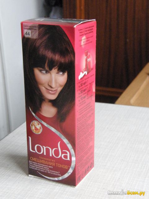 Краска для волос Londa технология смешивания цветов №44 светло-каштановый