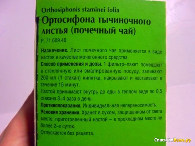 Ортосифона тычиночного листья почечный чай "Красногорсклексредства"