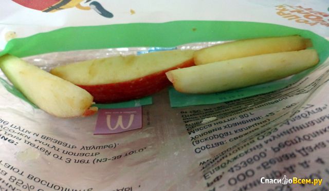 Сочные яблочные дольки Белая Дача Макдональдс