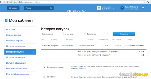 Сайт Skidka.ru