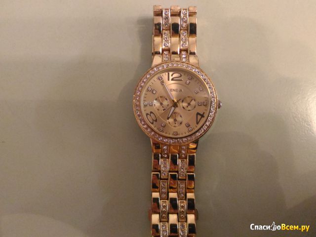 Женские кварцевые наручные часы из нержавеющей стали Geneva N716