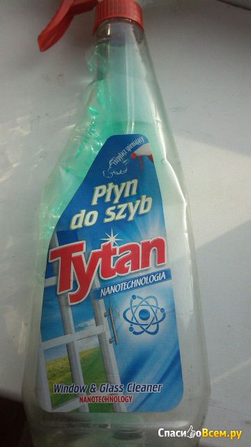 Средство для мытья стекол "Tytan" Нанотехнология Ptyn do szyb Window & Glass Cleaner