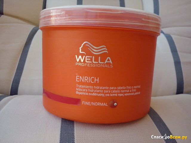 Питательная крем-маска Wella Enrich для нормальных и тонких волос
