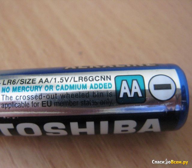 Батарейки Toshiba Alkaline LR6/Size AA /1.5V/LR6GCNN