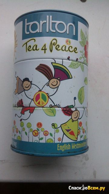 Чай черный Tarlton Tea for Peace "Дружба" с ароматом бергамота и ванили, цветками шафрана, гвоздики