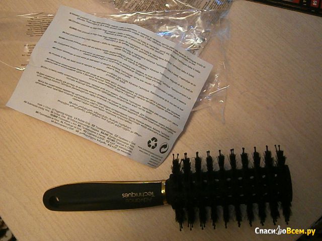 Щетка для укладки волос Avon Advance Techniques круглая с натуральной щетиной кабана