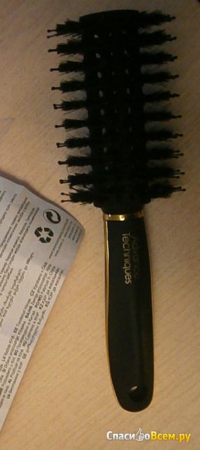 Щетка для укладки волос Avon Advance Techniques круглая с натуральной щетиной кабана