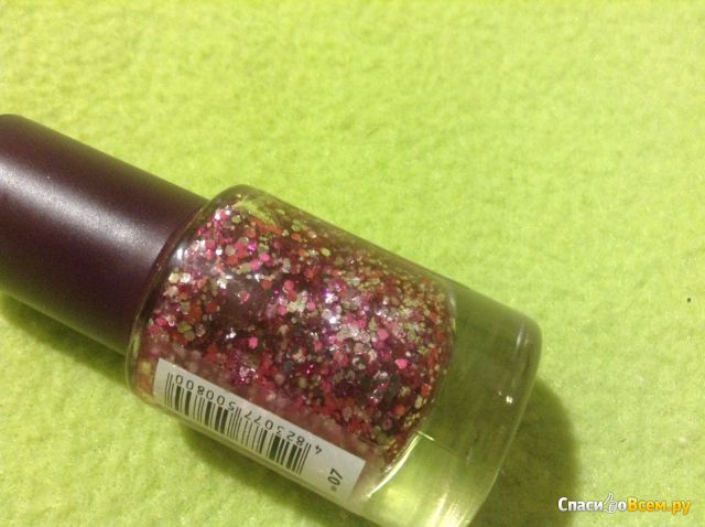 Лак для ногтей "Maxi color" Mix Glitter #07