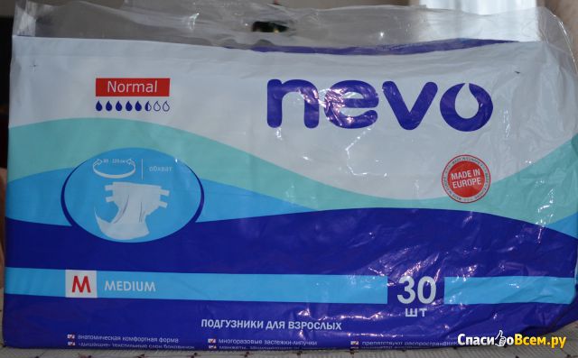 Подгузники для взрослых Nevo Normal Medium