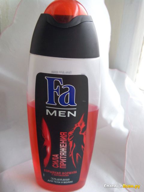 Гель для душа Fa Men "Сила притяжения" Взрывная формула с феромонами для тела и волос