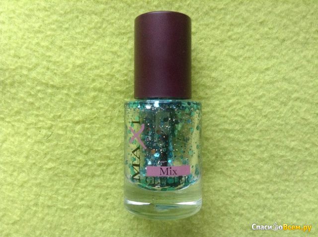 Лак для ногтей "Maxi color" Mix Glitter  #05