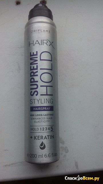 Лак для волос сильной фиксации Oriflame "Эксперт-Стайлинг" Hairx Supreme Hold Styling Hairspray