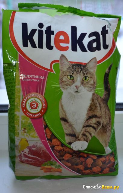 Сухой корм для кошек Kitekat "Телятинка аппетитная"