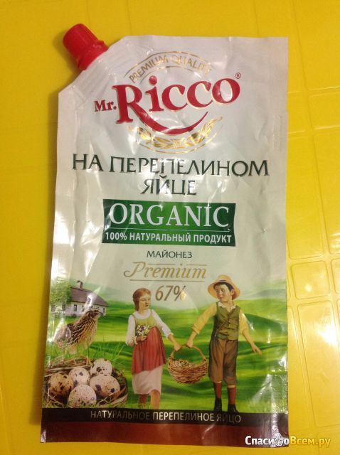 Майонез Mr.Ricco Premium на перепелином яйце 67%