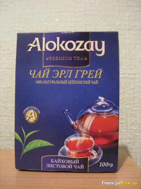 Черный байховый листовой чай Alokozay Premium Tea «Эрл Грей»