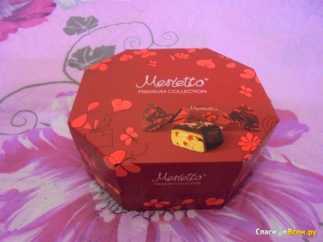Конфеты "Merletto" Рremium collection с нугой, вишней и карамелью