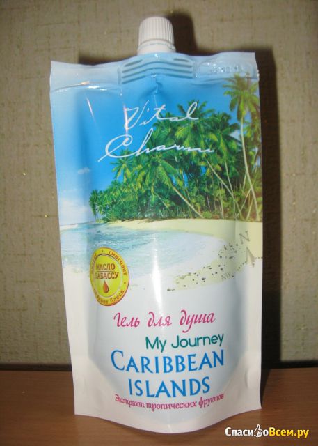Гель для душа Vital Charm My Journey Caribbean Islands Экстракт тропических фруктов