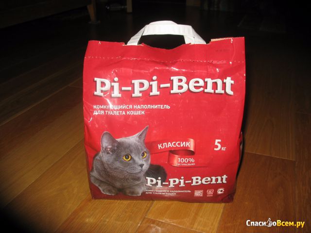 Комкующийся наполнитель для кошачьего туалета "Pi-Pi Bent"