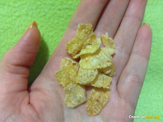 Кукурузные хлопья "Золотое зерно" глазированные сахарной глазурью со вкусом сгущенного молока