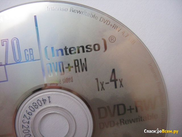 Диск Intenso DVD+RW 4.70 GB 240 Min 1x-4x