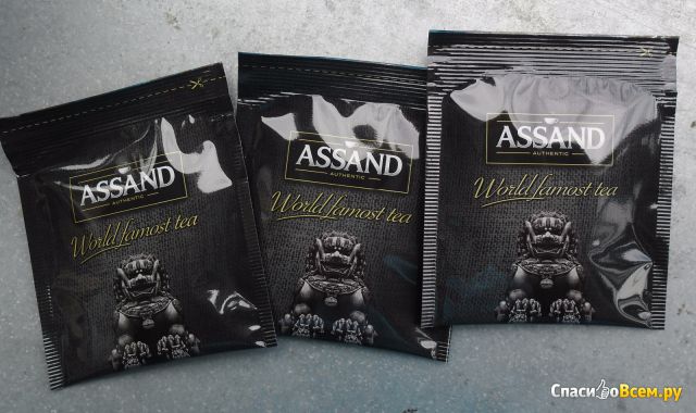 Чай черный байховый с ароматом бергамота Assand Authentic Earl Grey в пакетиках