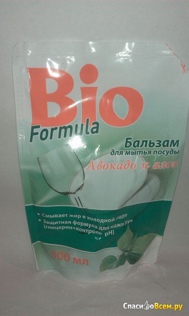 Бальзам для мытья посуды Bio Formula "Авокадо и алоэ"