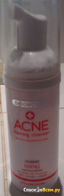 Пенка для умывания "Dr. Somchai" Acne foaming cleanser Salicylic acid for oily skin