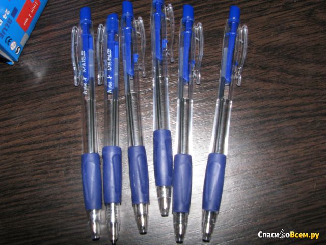 Набор шариковых ручек фирмы A plus модель А 116 синего цвета