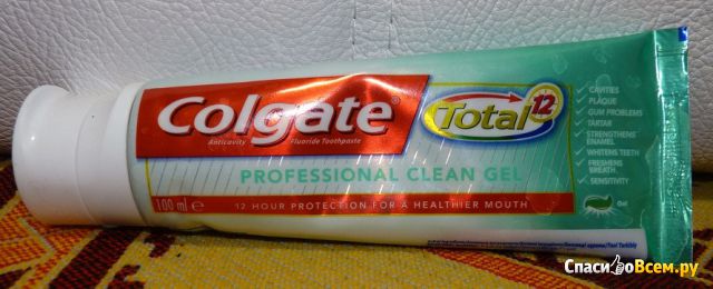 Зубная паста Colgate Total 12 Professional Clean Gel Профессиональная чистка