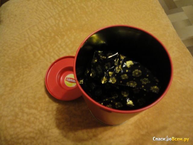 Набор чая Lipton "Подсвечник" с листовым чаем