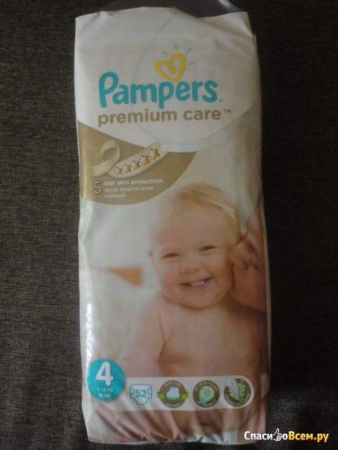 Детские подгузники Pampers Premium Care