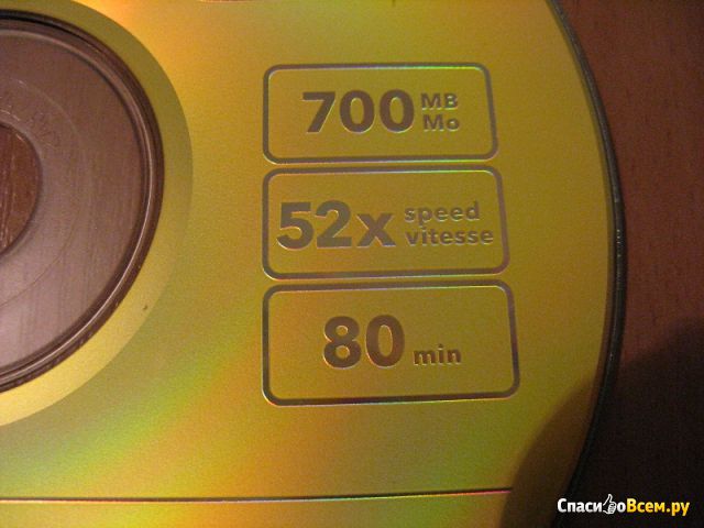Диск Verbatim CD-R 700MB 52x 80min