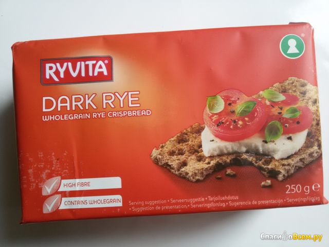 Хлебцы Ryvita Dark Rye Wholegrain Rye Crispbread