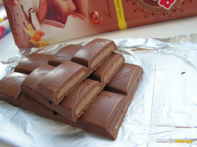 Молочный шоколад Яшкино «Шоколадно-банановый мусс»