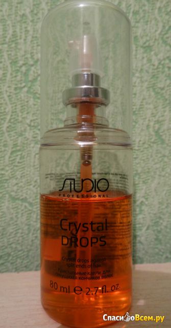 Кристальные капли для секущихся кончиков волос Studio Professional Crystal Drops