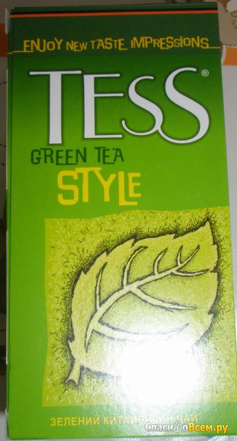 Чай Tess зеленый китайский в пакетиках