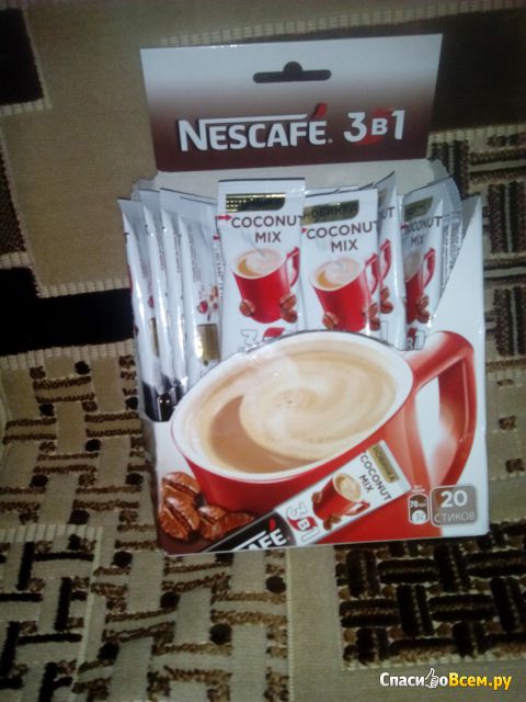 Кофе растворимый Nescafe 3 в 1 Coconut mix