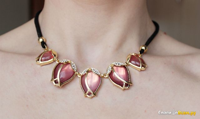 Ожерелье Ora Jewelry New Design Flower Necklaces Zinc Alloy Opal Rhinestone Rope Chain Pendant Neckl