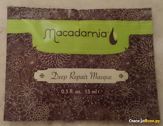 Маска восстанавливающая для волос Macadamia Deep repair masque