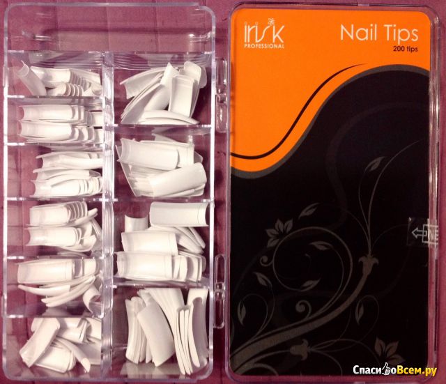 Типсы для наращивания ногтей "Irisk" белые мод. 33W Т201-01