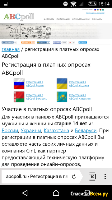 Сайт ABCpoll.ru