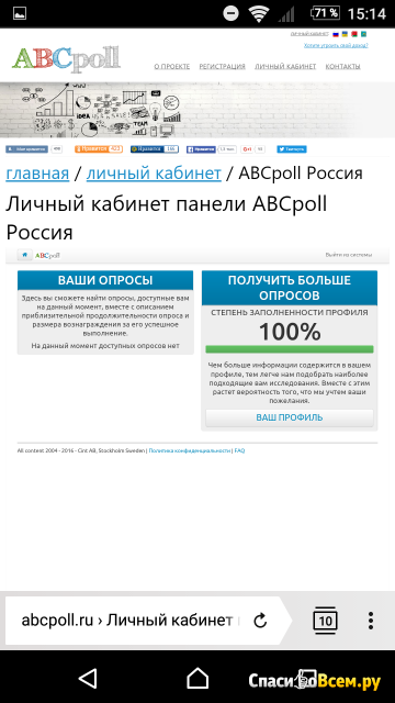 Сайт ABCpoll.ru