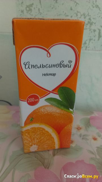 Апельсиновый нектар "Кубснаб"