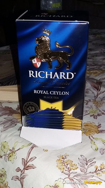 Черный чай Richard Royal Classics Black Tea Royal Ceylon в пакетиках