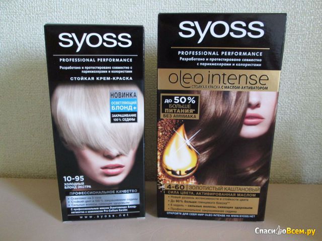 Стойкая краска для волос Syoss Oleo Intense 4-60 Золотистый каштановый