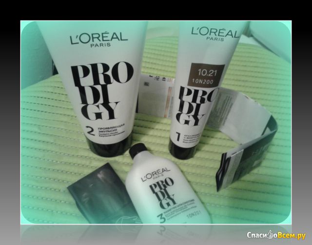 Краска для волос L'Oreal Paris Prodigy 10.21 Платина светло-светло русый перламутровый осветляющий