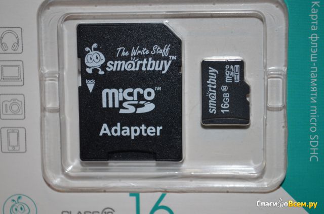 Карта памяти micro SDHC "SmartBuy"