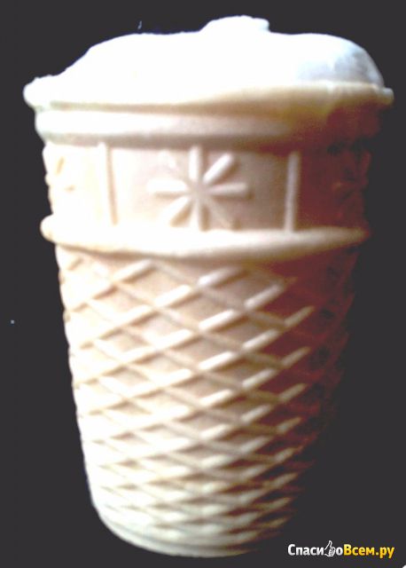 Мороженое пломбир ванильный в вафельном стаканчике "Кузя" РосФрост