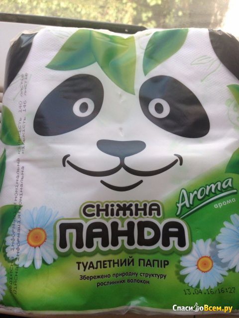 Туалетная бумага  ТМ"Снежная панда" Aroma