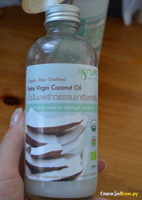 Кокосовое масло AgriLife Virgin Coconut Oil